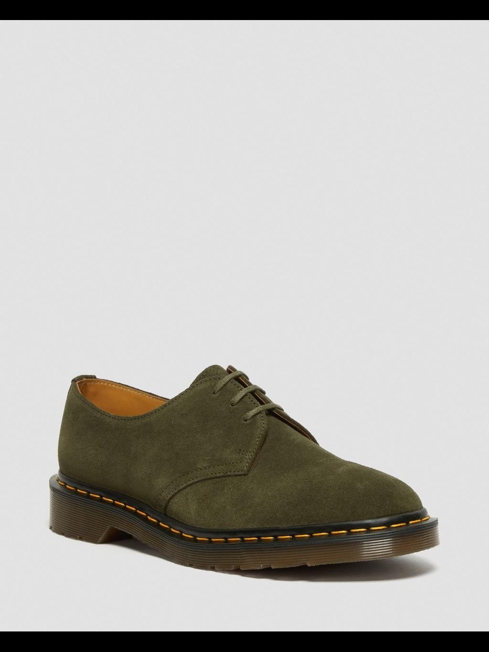 Dr. Marten 1461 Made In England Buck Suede Oxford Shoes - Forest Green